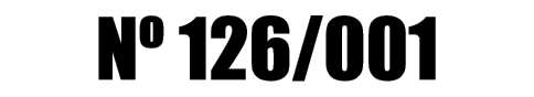 Nº 126/001