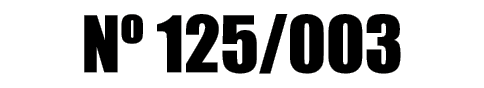 Nº 125/003