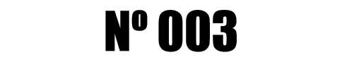 Nº 003