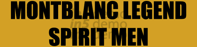 MONTBLANC LEGEND SPIRIT MEN
