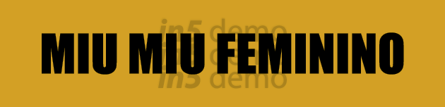 MIU MIU FEMININO