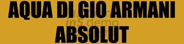 AQUA DI GIO ARMANI ABSOLUT